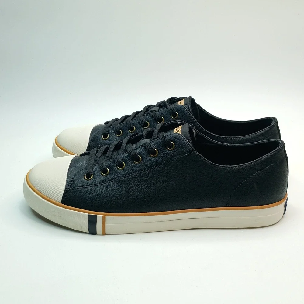 Ben Sherman Dorset Lo LX Men Size 10.5 Black Memory Foam Sneakers